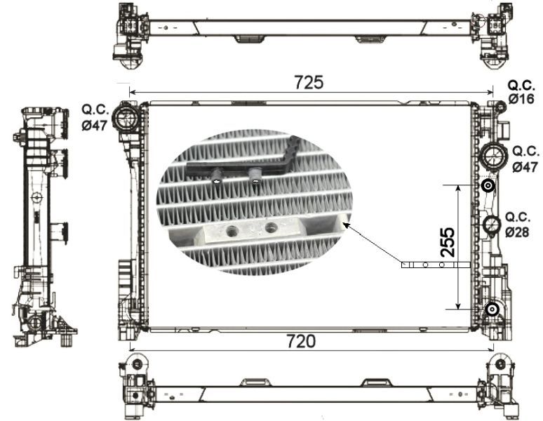 NRF 53141 - Chladič vody -