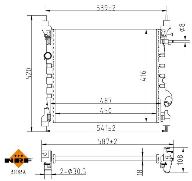 NRF 53195A - Chladič vody -