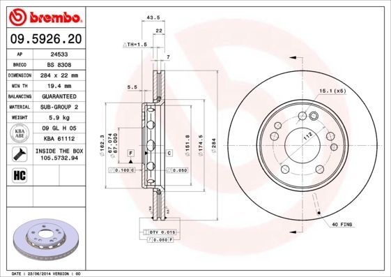 Brembo 09.5926.20