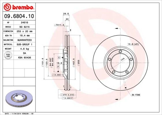 Brembo 09.6804.10
