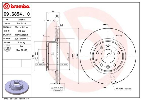 Brembo 09.6854.10
