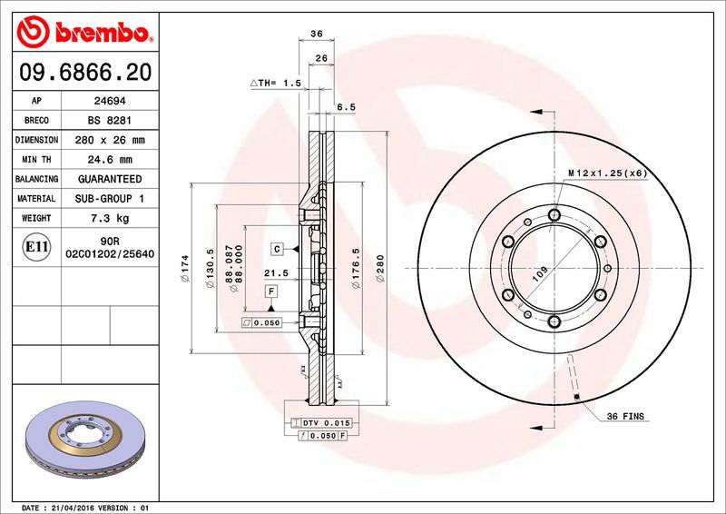Brembo 09.6866.20
