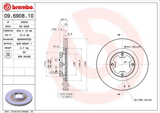 Brembo 09.6908.10