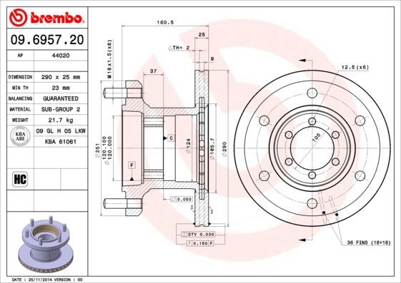 Brembo 09.6957.20
