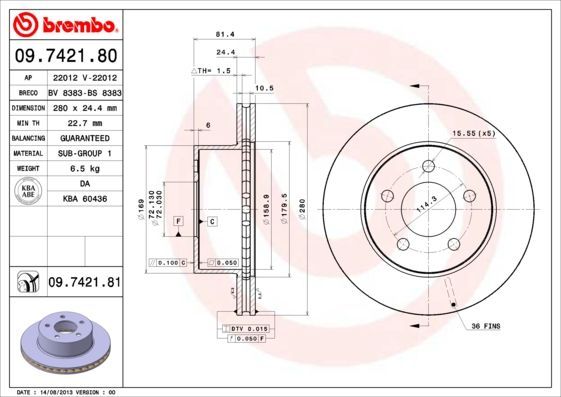 Brembo 09.7421.80