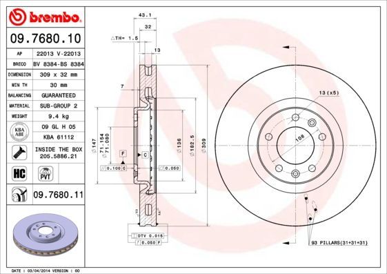 Brembo 09.7680.10