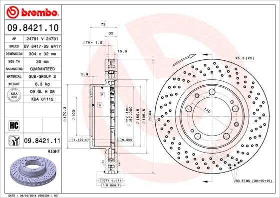 Brembo 09.8421.10