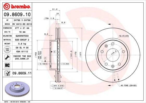Brembo 09.8609.10