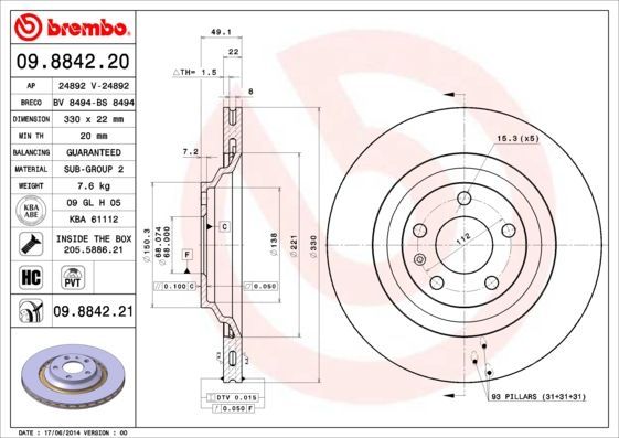 Brembo 09.8842.20