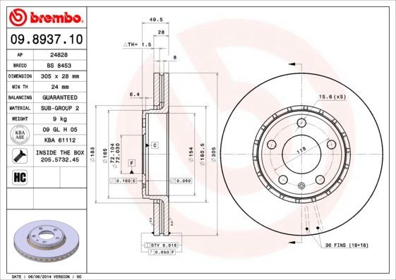 Brembo 09.8937.10