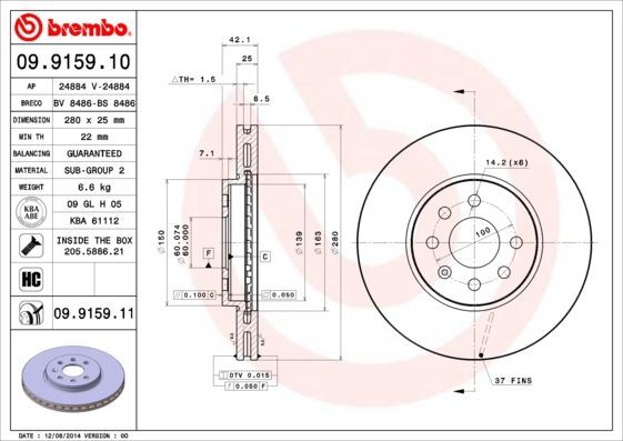 Brembo 09.9159.10
