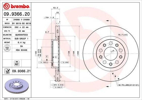 Brembo 09.9366.20