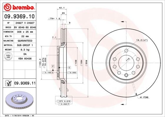 Brembo 09.9369.11