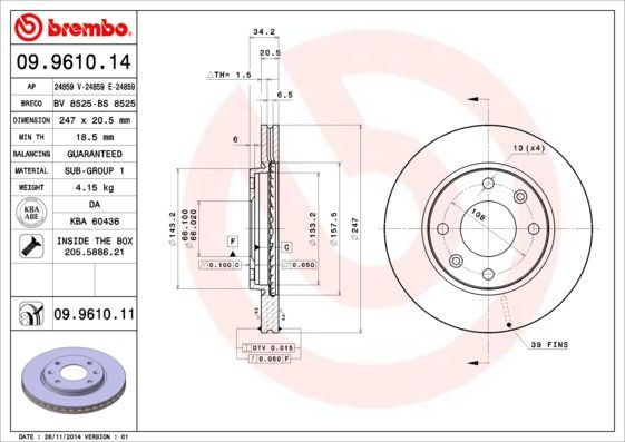 Brembo 09.9610.14