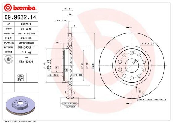 Brembo 09.9632.14
