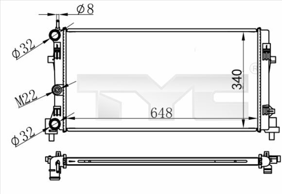 TYC 737-0074 - Chladič vody -