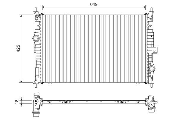 Valeo 701109 - Chladič vody -