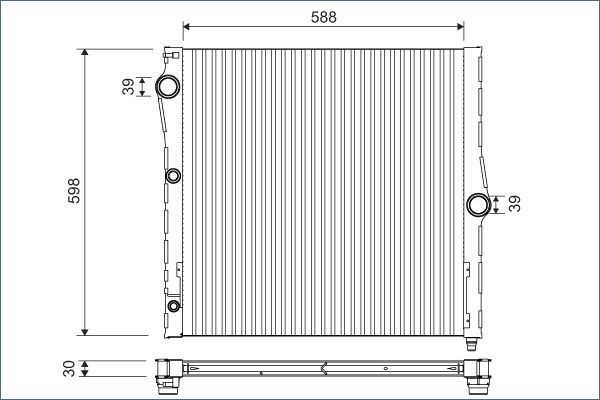 Valeo 701121 - Chladič vody -
