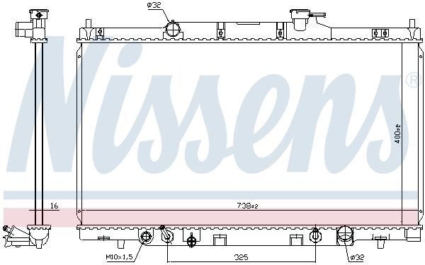 Nissens 68606 - Chladič vody -