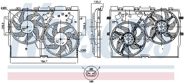 Nissens 850004 - Ventilátor motora -