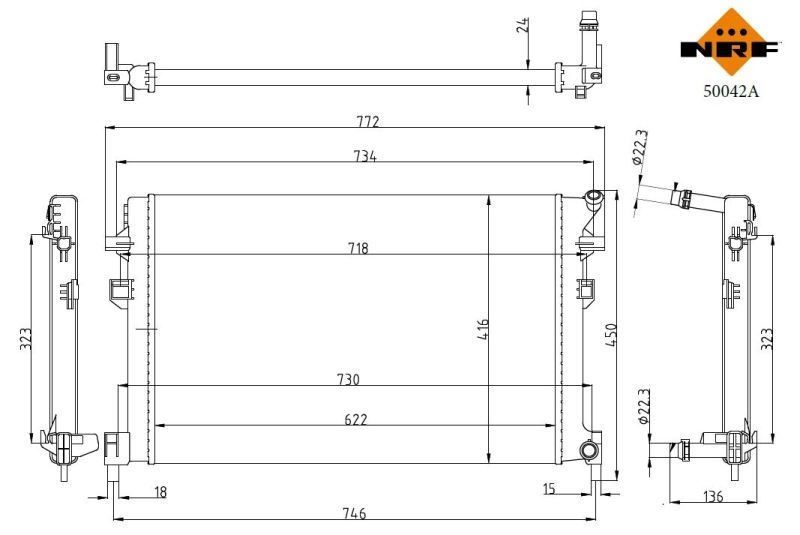 NRF 50042A - Chladič vody -