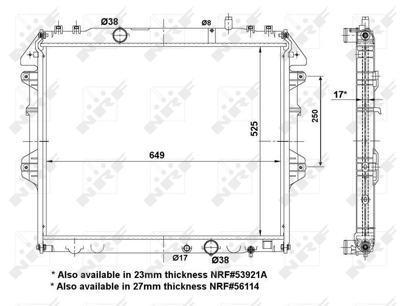 NRF 53921 - Chladič vody -