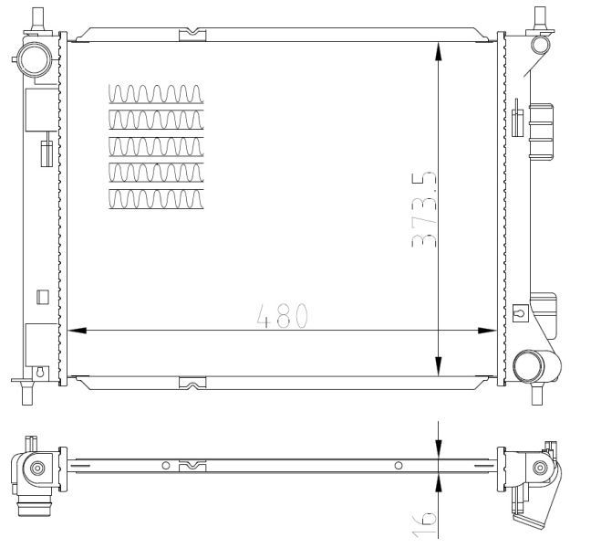 NRF 59315 - Chladič vody -
