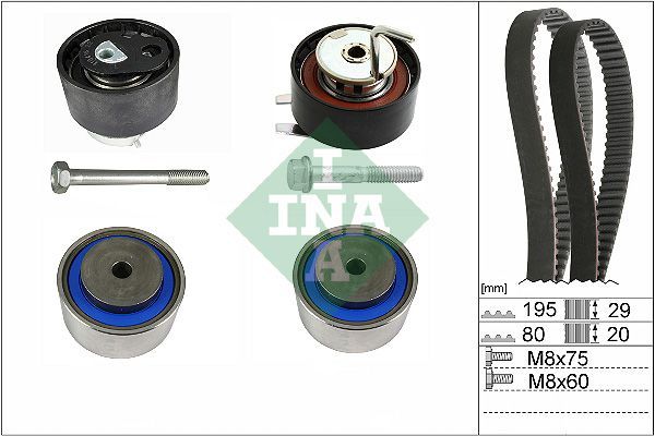 INA 530 0766 10 - Rozvodová sada -