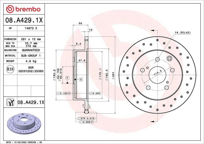 Brembo 08.A429.1X