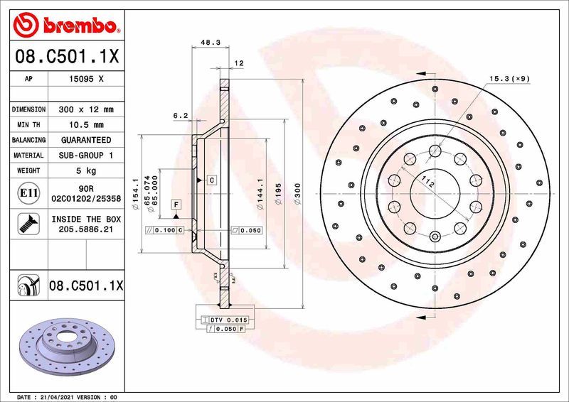 Brembo 08.C501.1X