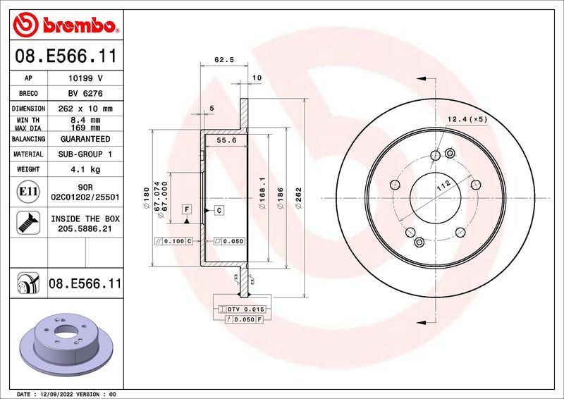 Brembo 08.E566.11