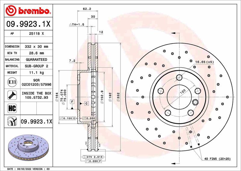 Brembo 09.9923.1X