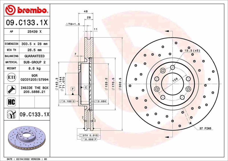 Brembo 09.C133.1X
