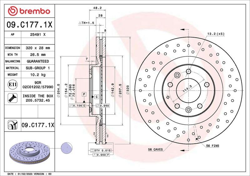 Brembo 09.C177.1X