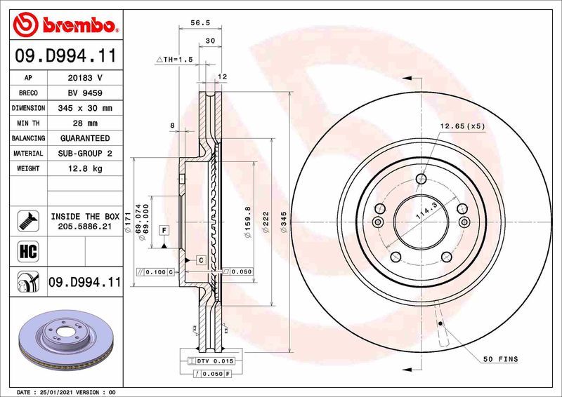 Brembo 09.D994.11