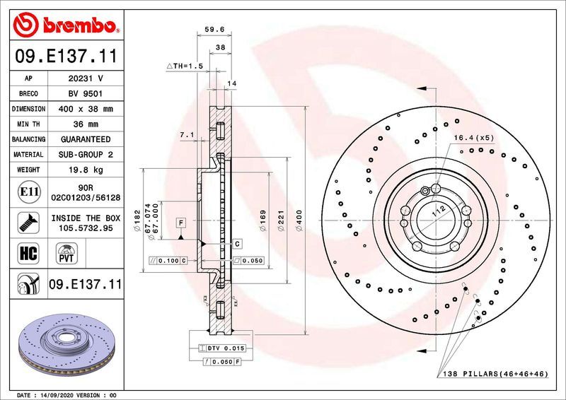 Brembo 09.E137.11