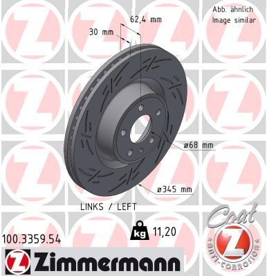 Zimmermann 100.3359.54 - Brzdový kotúč -