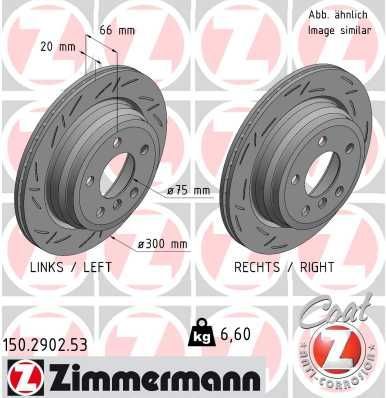 Zimmermann 150.2902.53 - Brzdový kotúč -