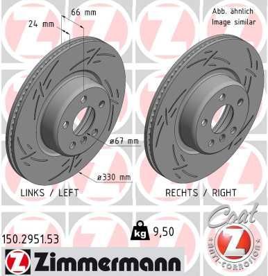 Zimmermann 150.2951.53 - Brzdový kotúč -