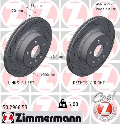 Zimmermann 150.2966.53 - Brzdový kotúč -