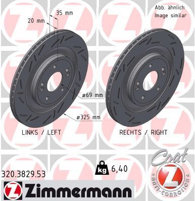 Zimmermann 320.3829.53 - Brzdový kotúč -