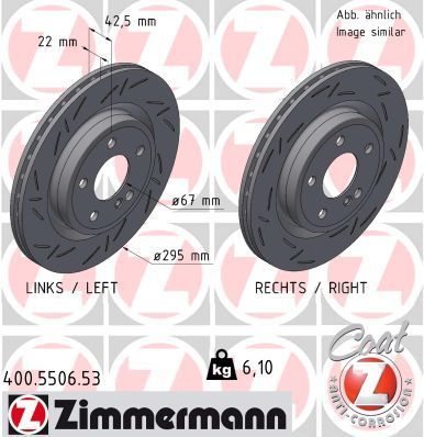 Zimmermann 400.5506.53 - Brzdový kotúč -