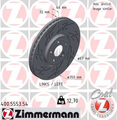 Zimmermann 400.5553.54 - Brzdový kotúč -
