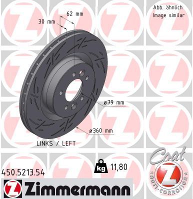 Zimmermann 450.5213.54 - Brzdový kotúč -