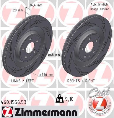 Zimmermann 460.1556.53 - Brzdový kotúč -