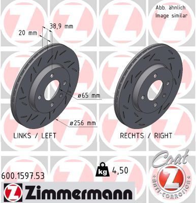 Zimmermann 600.1597.53 - Brzdový kotúč -