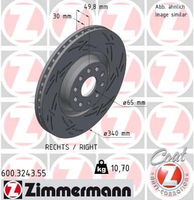Zimmermann 600.3243.55 - Brzdový kotúč -