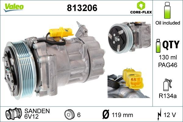 Valeo 813206 - Kompresor -