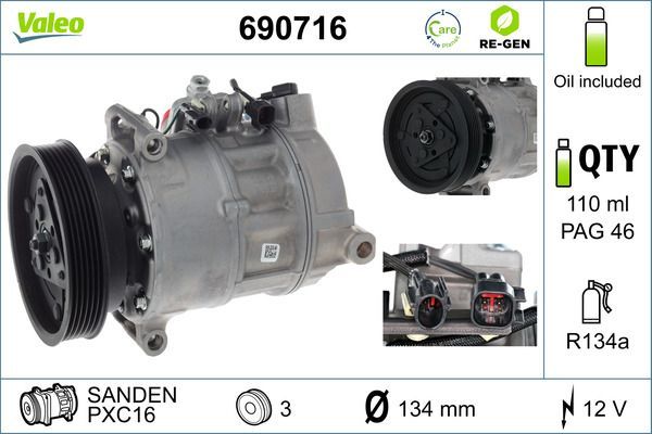 Valeo 690716 - Kompresor -