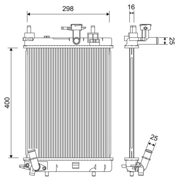 Valeo 701257 - Chladič vody -